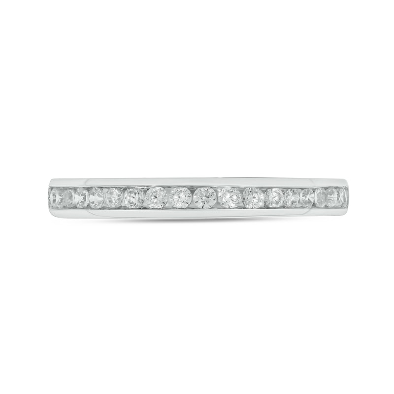Main Image 4 of Sterling Silver 1 CT. T.W. Lab-Grown Diamond Round Shaped Ring Set - Size 7