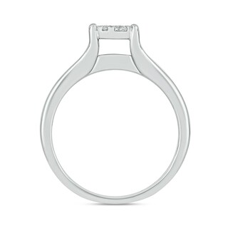 Sterling Silver 1 CT. T.W. Lab-Grown Diamond Round Shaped Ring Set - Size 7