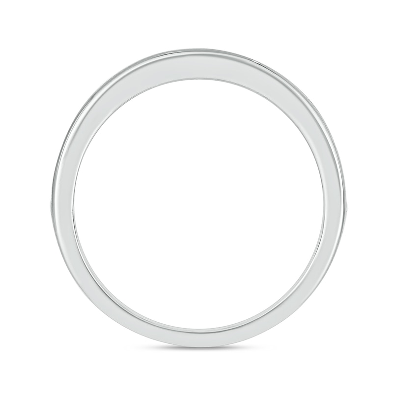 Main Image 7 of Sterling Silver 1 CT. T.W. Lab-Grown Diamond Round Shaped Ring Set - Size 7