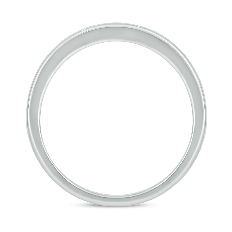 Main Image 7 of Sterling Silver 1 CT. T.W. Lab-Grown Diamond Square Shaped Ring Set - Size 7