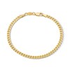 Thumbnail Image 1 of 10K Semi-Solid Bonded Gold Cuban Curb Chain Bracelet - 7"