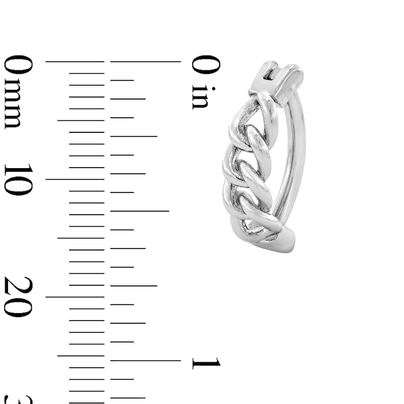 Main Image 2 of Solid Stainless Steel Chain Link Clicker Belly Button Ring - 14G 7/16”