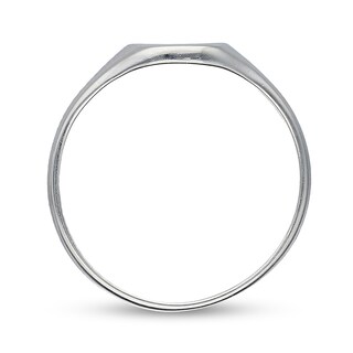 Sterling Silver Two Initial Oval Signet Ring