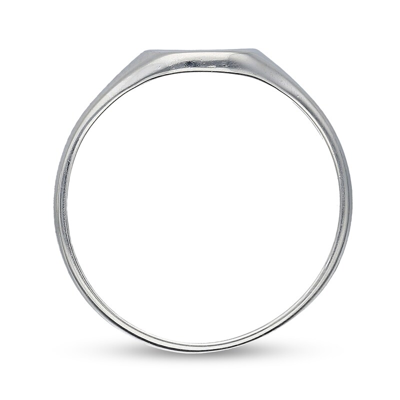 Main Image 2 of Sterling Silver Two Initial Oval Signet Ring