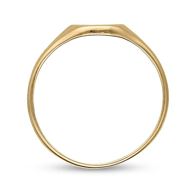 Main Image 2 of 14K Gold Plated Two Initial Oval Signet Ring