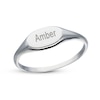 Thumbnail Image 1 of Sterling Silver Name Oval Signet Ring