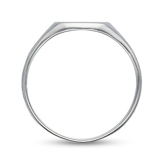 Sterling Silver Name Oval Signet Ring