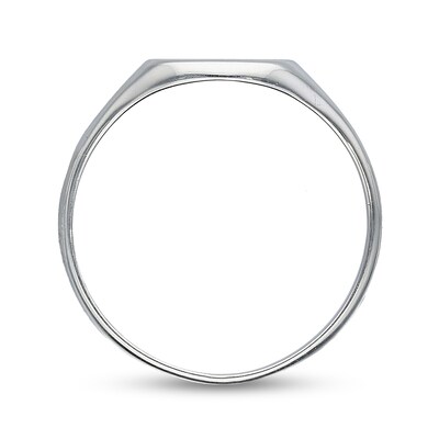 Sterling Silver Name Oval Signet Ring