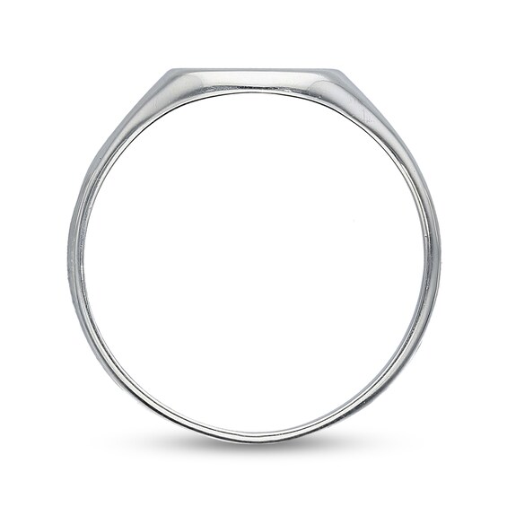 Sterling Silver Name Oval Signet Ring