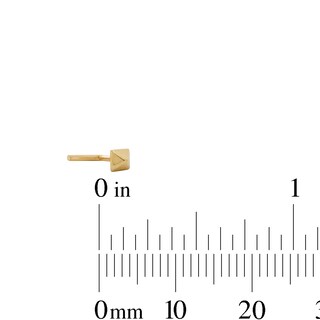 14K Gold Ball and Pyramid Nose Stud Set - 20G