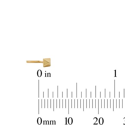 14K Gold Ball and Pyramid Nose Stud Set - 20G