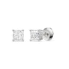 Thumbnail Image 1 of 10K Solid White Gold 1/2 CT. T.W. Lab-Grown Diamond Square Studs