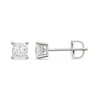 10K Solid White Gold / CT. T.W. Lab-Grown Diamond Square Studs