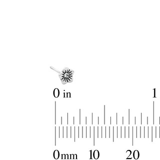 Semi-Solid Sterling Silver Crystal and CZ Nose Stud and Ring Set - 22G 3/8”