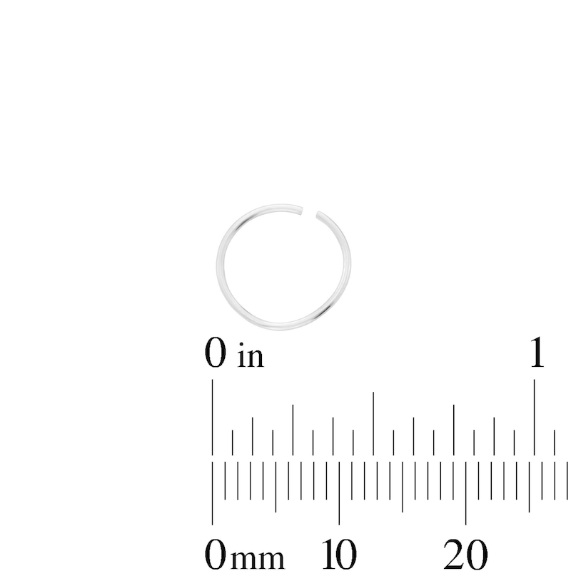 Main Image 2 of Semi-Solid Sterling Silver Nose Ring Set - 22G 3/8”