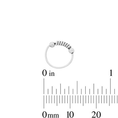 Semi-Solid Sterling Silver Nose Ring Set - 22G 3/8”