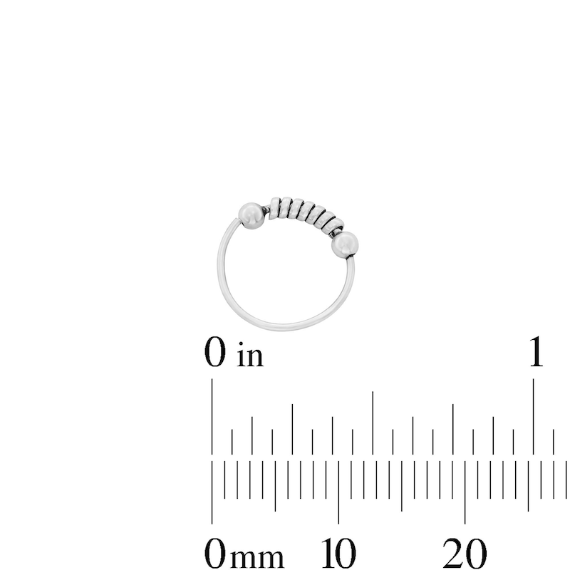Main Image 3 of Semi-Solid Sterling Silver Nose Ring Set - 22G 3/8”