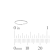 Thumbnail Image 3 of Semi-Solid Sterling Silver Champagne CZ Nose Stud and Ring Set - 22G 3/8”
