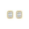 10K Gold 1/8 CT. T.W. Lab-Grown Diamond Bezel Studs