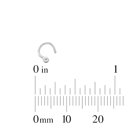 Semi-Solid Stainless Steel CZ, Ball and Snake Nose Stud Set - 20G 5/16"