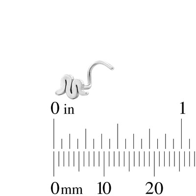 Semi-Solid Stainless Steel CZ, Ball and Snake Nose Stud Set - 20G 5/16"