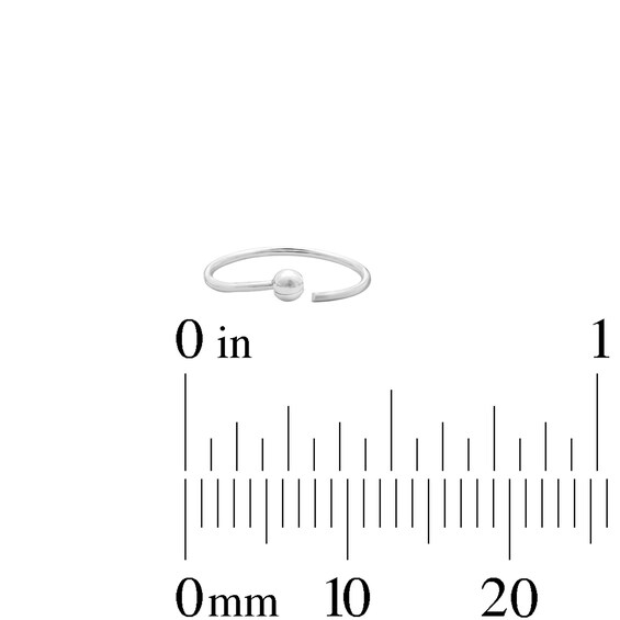 Semi-Solid Sterling Silver Triangle and Marquise CZ Nose Stud and Ring Set - 22G 3/8”