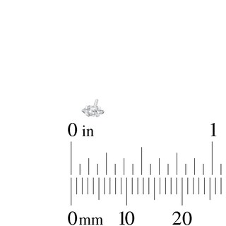 Semi-Solid Sterling Silver Triangle and Marquise CZ Nose Stud and Ring Set - 22G 3/8”