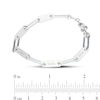 Thumbnail Image 4 of Sterling Silver Engravable Paper Clip Chain Bracelet - 7.5"