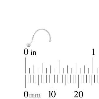 Semi-Solid Sterling Silver Infinity and Ball Nose Stud and Ring Set - 22G 5/16”