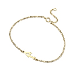 24K Gold Plated Delta Gamma Stacked Lavalier Sorority Bracelet - 7.25"