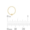 Thumbnail Image 3 of Yellow Ion-Plated Simulated Blue Opal Nose Stud and Ring Set - 22G 3/8”