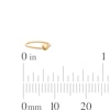 Thumbnail Image 3 of Yellow Ion-Plated Simulated Pink Opal Nose Stud and Ring Set - 22G 3/8”