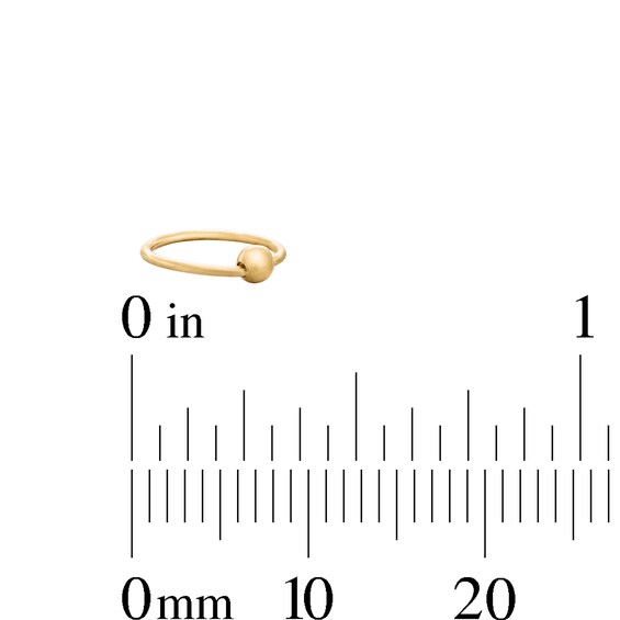 Yellow Ion-Plated Simulated Pink Opal Nose Stud and Ring Set - 22G 3/8”
