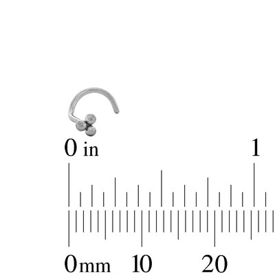 Semi-Solid Stainless Steel Nose Stud Set - 20G 5/16”