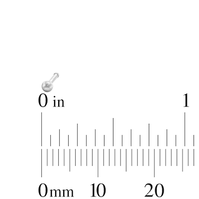 Semi-Solid Stainless Steel Nose Stud Set - 20G 5/16”