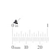 Thumbnail Image 4 of Semi-Solid Sterling Silver Black Crystal and CZ Nose Stud Set - 22G 3/8”