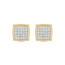 10K Gold 1/2 CT. T.W. Lab-Grown Diamond Frame Studs