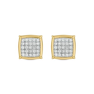 10K Gold 1/2 CT. T.W. Lab-Grown Diamond Frame Studs