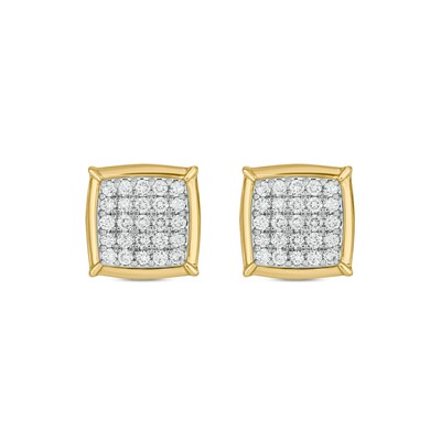 10K Gold 1/2 CT. T.W. Lab-Grown Diamond Frame Studs