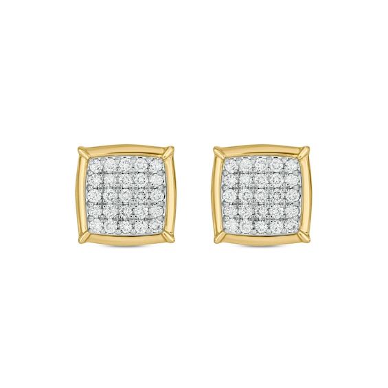 10K Gold 1/2 CT. T.W. Lab-Grown Diamond Frame Studs