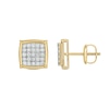 Thumbnail Image 2 of 10K Gold 1/2 CT. T.W. Lab-Grown Diamond Frame Studs