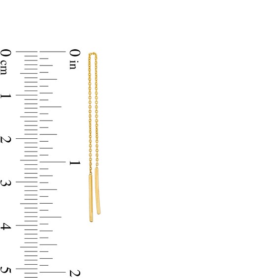 10K Gold Threader Earrings