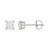 Thumbnail Image 2 of 10K Solid White Gold 1 CT. T.W. Lab-Grown Diamond Square Studs