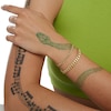 Thumbnail Image 4 of 10K Hollow Gold Textured Cuban Curb Chain Bracelet - 7"
