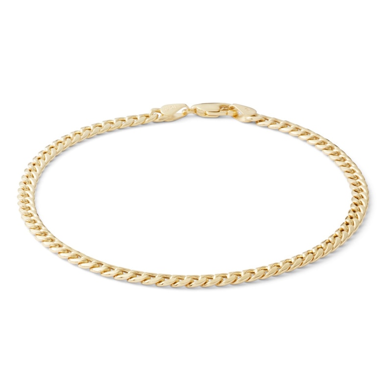 Main Image 1 of 10K Hollow Gold Miami Cuban Curb Chain Bracelet - 8"