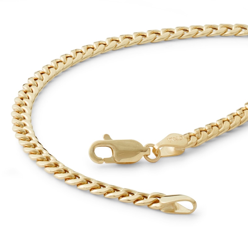 Main Image 2 of 10K Hollow Gold Miami Cuban Curb Chain Bracelet - 8"