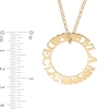 Thumbnail Image 3 of 14K Yellow Gold Plated Personalized Couples Heart Pendant - 18"