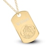 Thumbnail Image 2 of 14K Yellow Gold Plated Engravable Saint Christopher Pendant - 20"