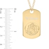 Thumbnail Image 3 of 14K Yellow Gold Plated Engravable Saint Christopher Pendant - 20"