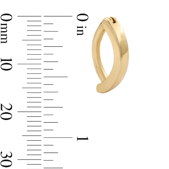 10K Solid Gold Hinged Belly Button Clip - 14G 3/8"